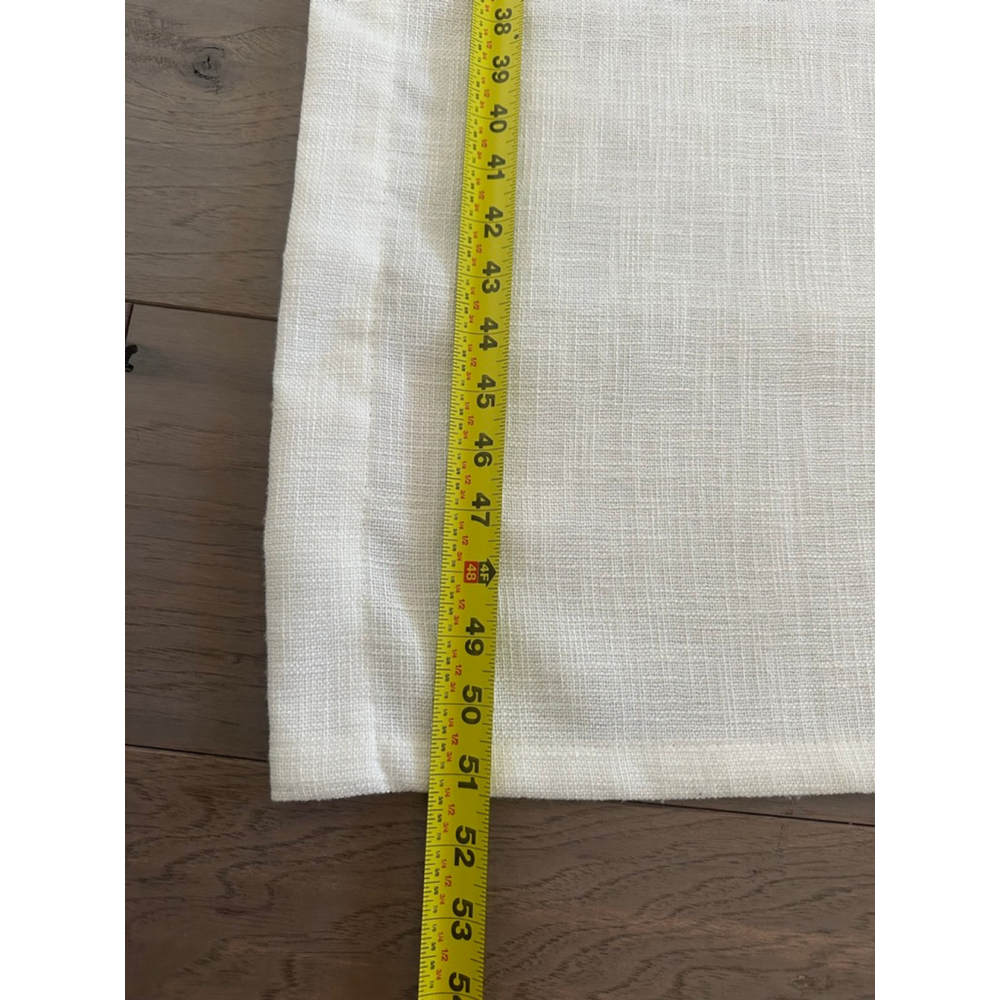 Jinchan Linen Look Light Filtering Farmhouse Curtains 62 Inch - Picture 5 of 7